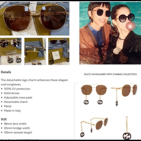 GUCCI GOLD CHAIN- LINK FROM THE CHARM COLLECTION, WITH DETACHABLE CHARMS - Picture 3 of 16